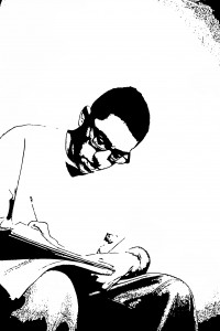 grip writing stamp bw 1