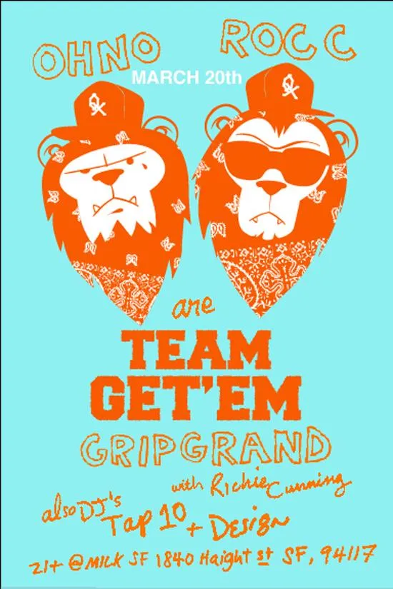 Flyer for Team Get'Em: Grip Grand w/ Richie Cunning