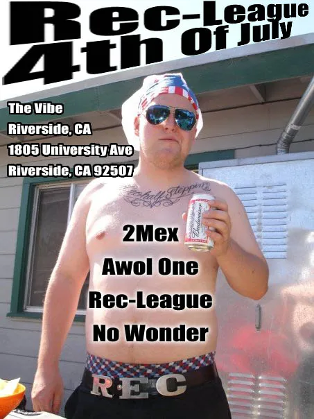 Flyer for Rec-League 4th of July