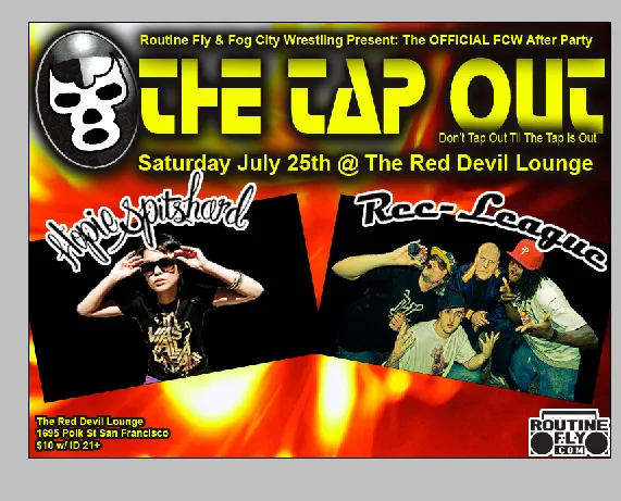 Flyer for The Tap Out