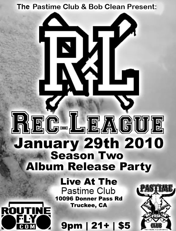 Flyer for Rec-League Invades Truckee