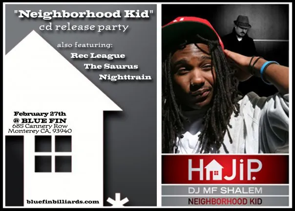 Flyer for Haji P Neighbor Hood Kid Record Release Party