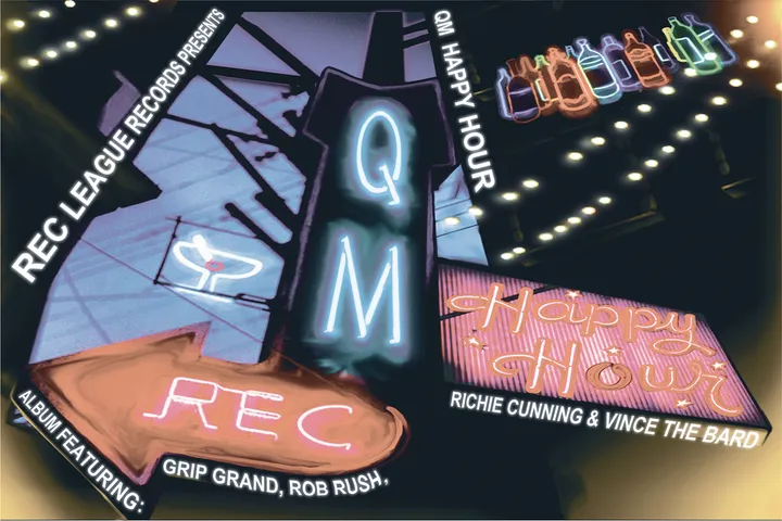 Flyer for QM - Happy Hour Album Release Party