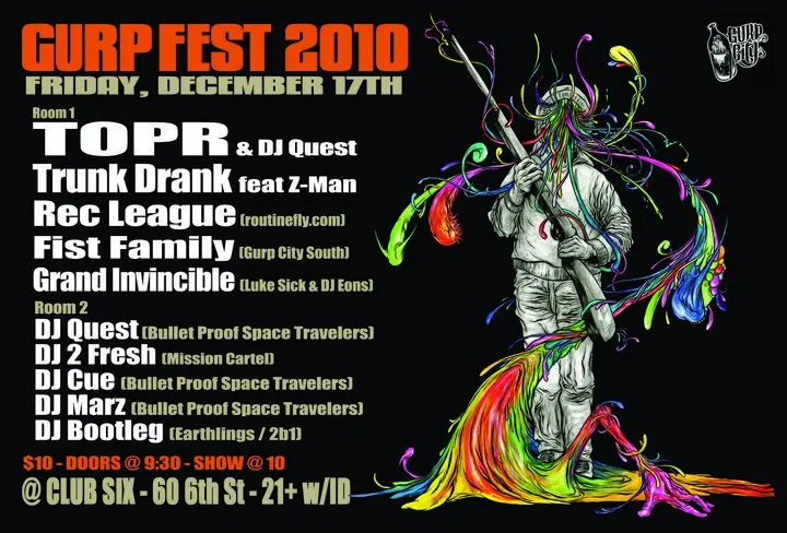Flyer for Gurp Fest 2010