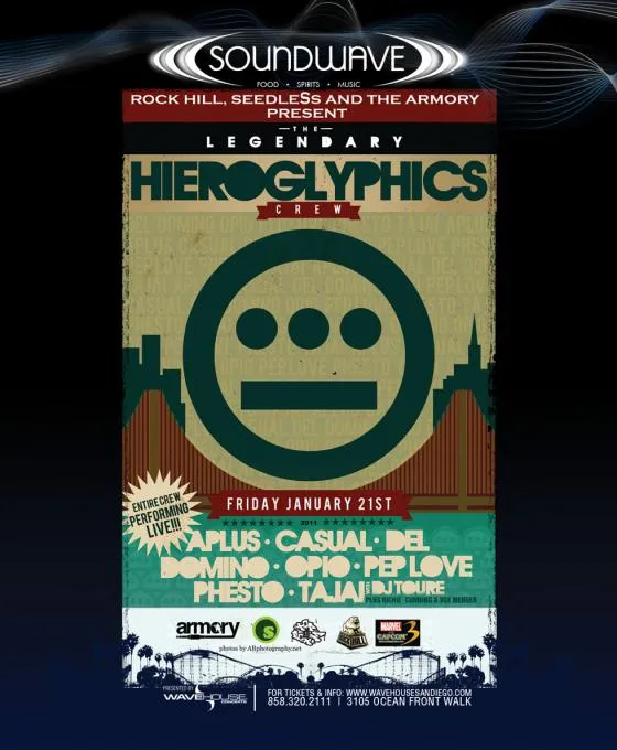 Flyer for Hieroglyphics w/ Richie Cunning