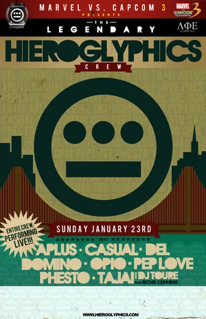 Flyer for Hieroglyphics w/ Richie Cunning
