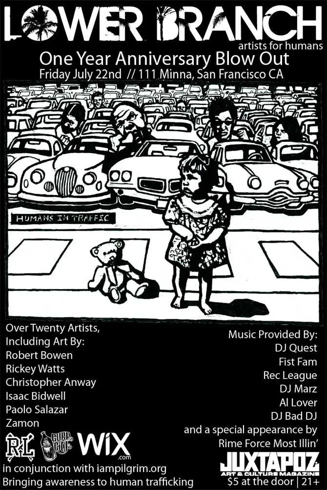 Flyer for Rec League @ Lower Branch Anniversary Party
