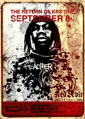 Flyer for KRS-One w/ Jahi, Richie Cunning & Substance Abuse