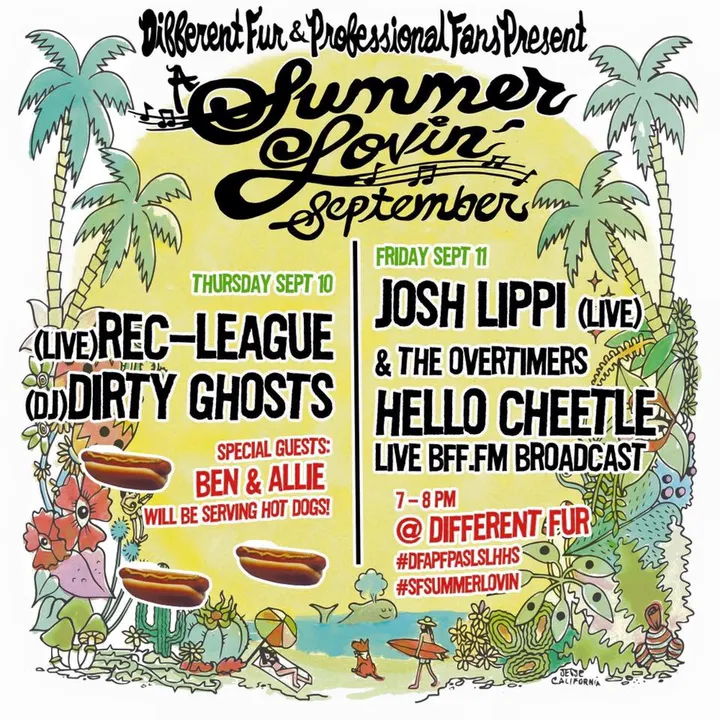 Flyer for Happy Hour with the Rec League