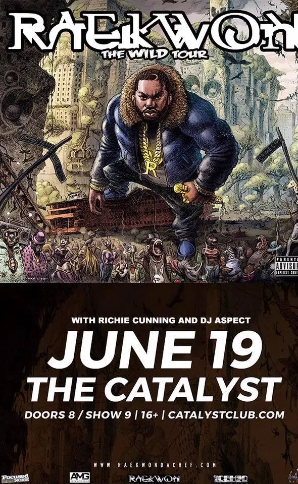 Flyer for Raekwon - The Wild Tour ft Richie Cunning