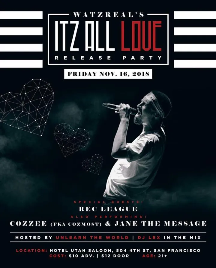 Flyer for ITZ ALL LOVE