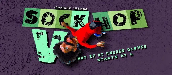 Flyer for Character's Birthday Sock-Hop V