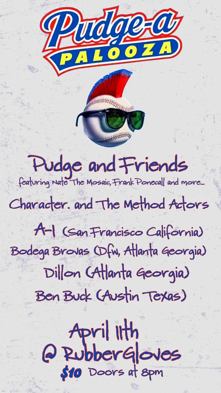 Flyer for Pudge-A-Palooza Birthday Bash