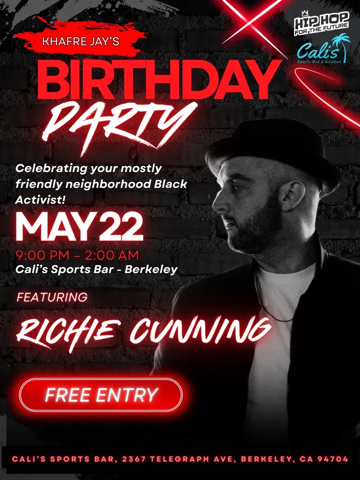Flyer for Khafre Jay's Birthday Party