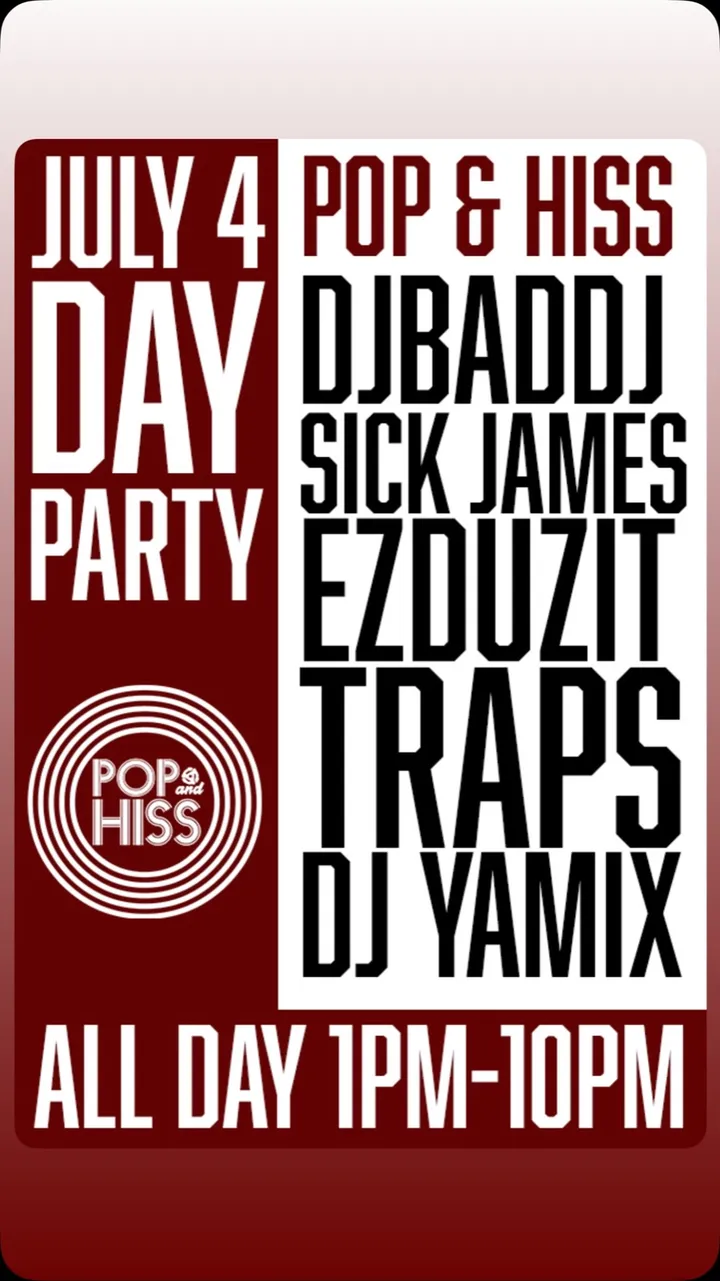 Flyer for July 4 Day Party