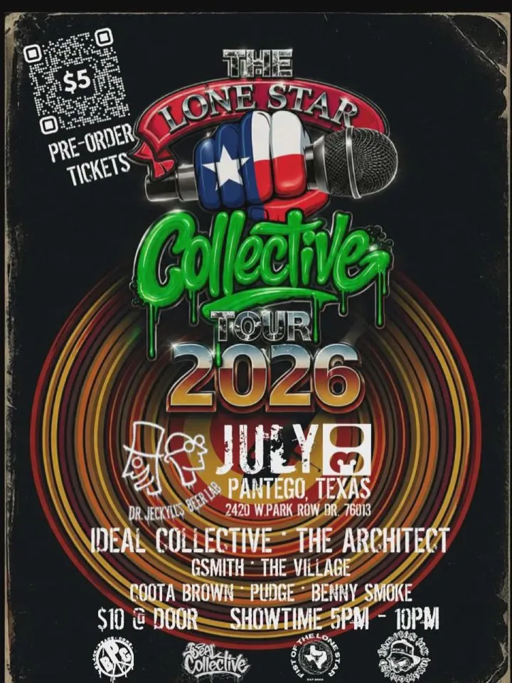 Flyer for The Lone Star Collective Tour 2026